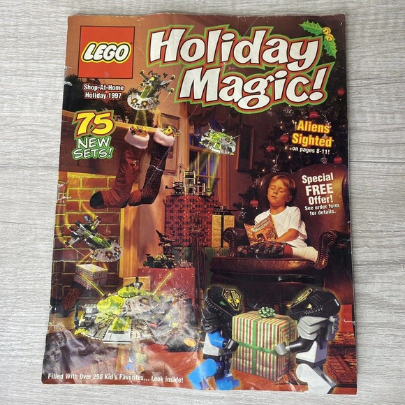 Lego Holiday Magic Catalog Shop-At-Home 1997 Vintage 75 New Sets Aliens Ephemera - Picture 1 of 8
